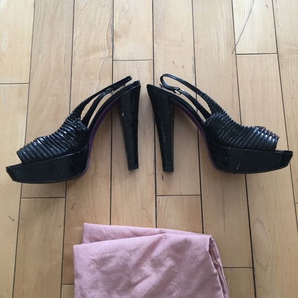 Miu Miu Platform Slingbacks - Picture 3 of 7